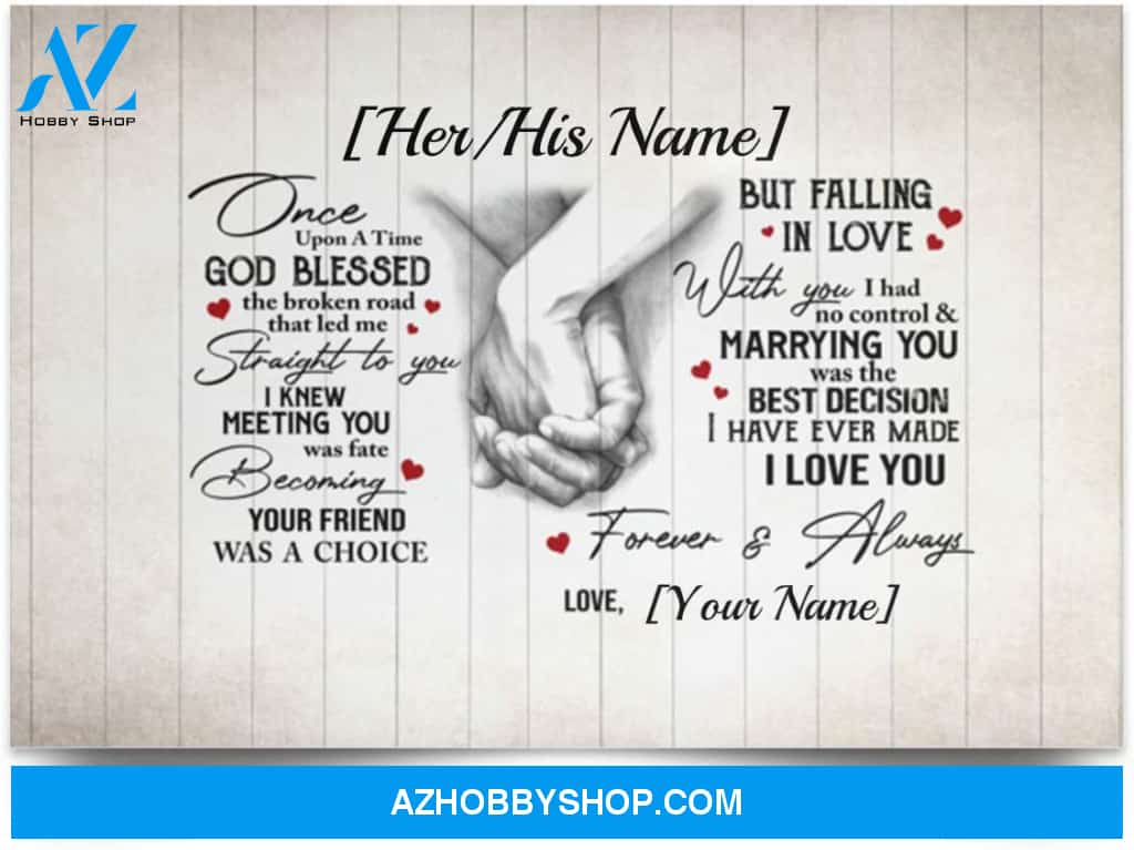 Personalized Once Upon A Time God Blessed The Broken Road