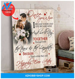 Personalized Once Upon A Time Wedding Photo Wall Art Canvas