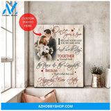 Personalized Once Upon A Time Wedding Photo Wall Art Canvas