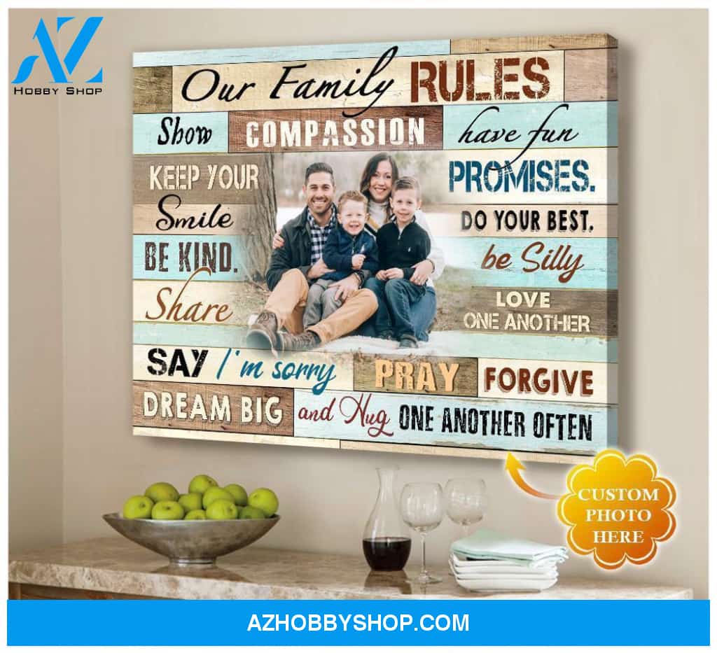 Personalized Our Family Wall Art Canvas