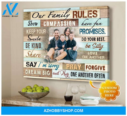 Personalized Our Family Wall Art Canvas