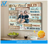 Personalized Our Family Wall Art Canvas