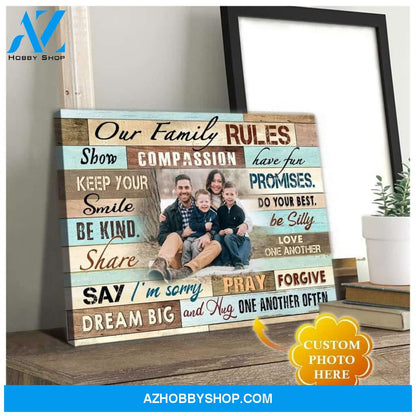 Personalized Our Family Wall Art Canvas