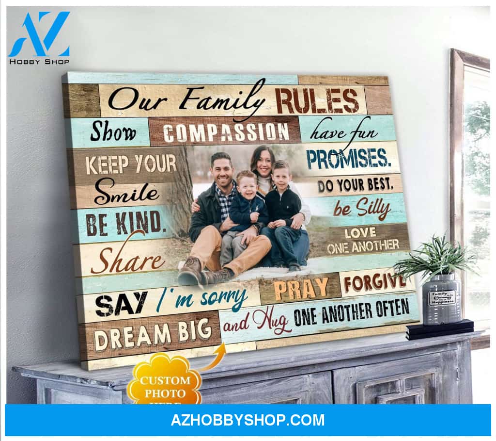 Personalized Our Family Wall Art Canvas