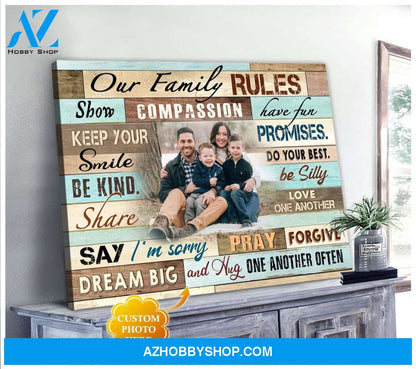 Personalized Our Family Wall Art Canvas