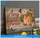 Personalized Photo Always On My Mind Canvas Wall Art Decor
