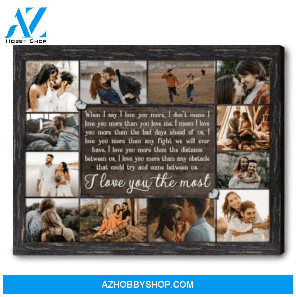 Personalized Photo Collage Canvas Personalized Gifts For Him With Pictures