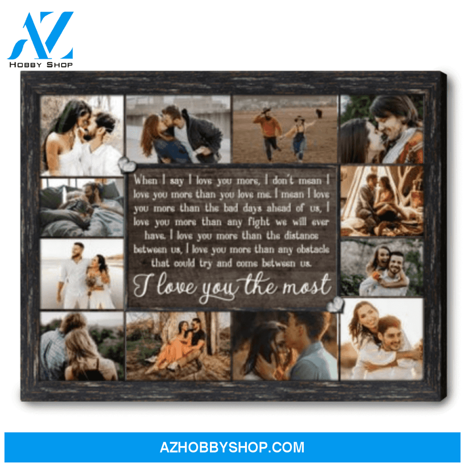 Personalized Photo Collage Canvas Personalized Gifts For Him With Pictures