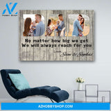 Personalized Photo Dad And Family Canvas Print Wall Art - Matte Canvas - Father's Day Gift