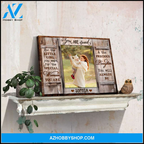 Personalized Photo Gifts for Her Gift for Daughter You are loved Canvas Print