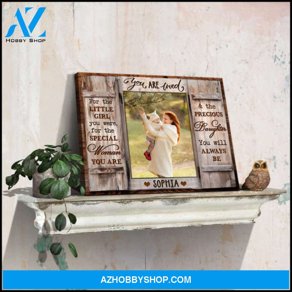 Personalized Photo Gifts for Her Gift for Daughter You are loved Canvas Print