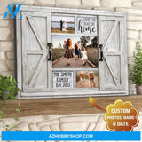 Personalized Photo Gifts Wall Decor Farmhouse There’s No Place Like Home, Custom Canvas Prints Family