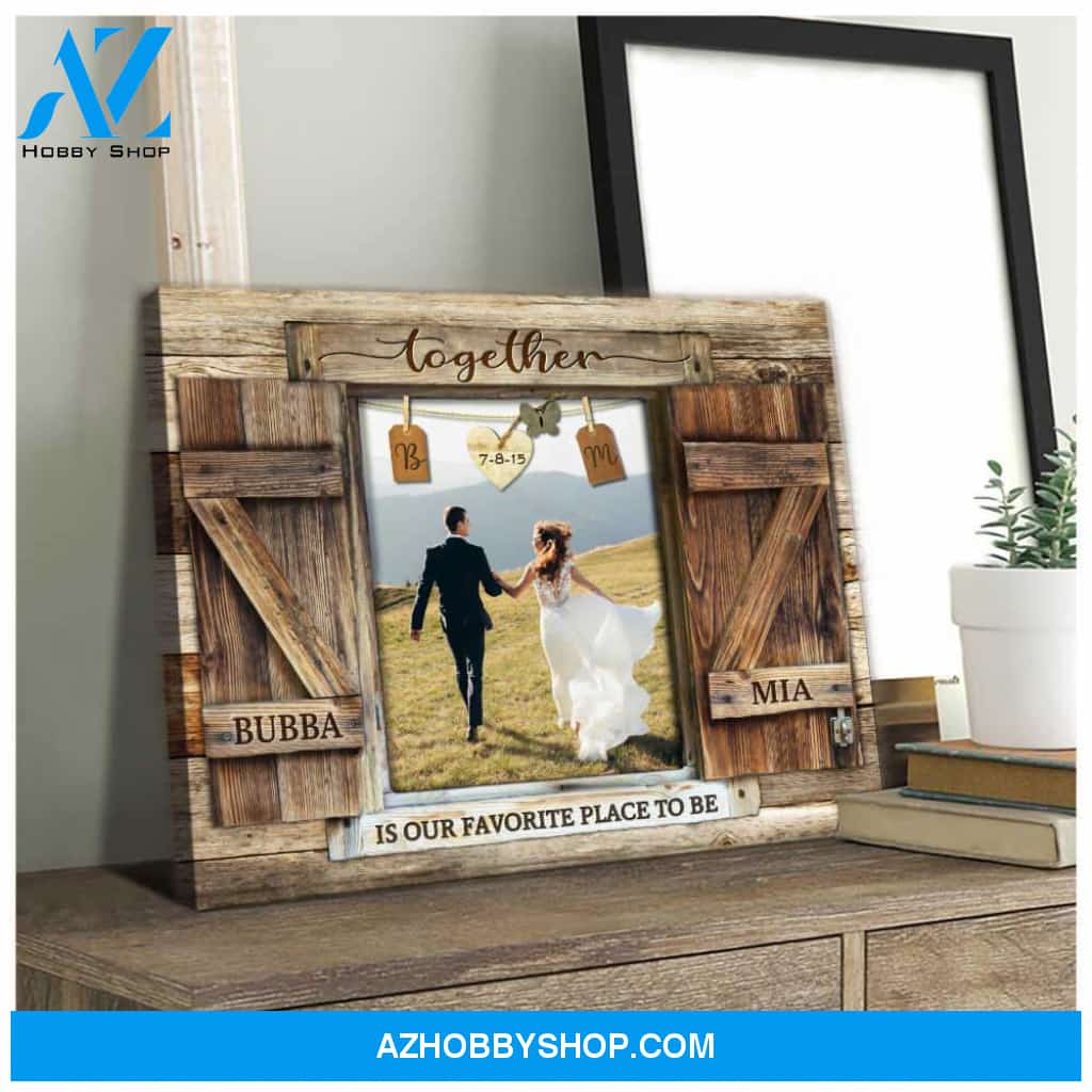 Personalized Photo Gifts Window Together is our favorite place to be Custom Canvas Prints Wedding Anniversary Gifts