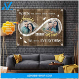 Personalized Photo Name and Year When we We have everything Canvas For Couple Wall Art Decor