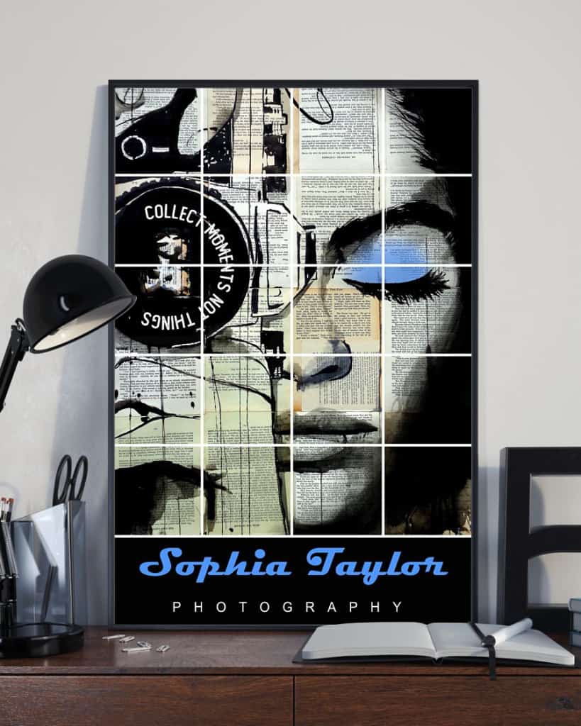 Personalized Photography Collect Moments Custom Name Vertical Poster/ Matte Canvas No Frame