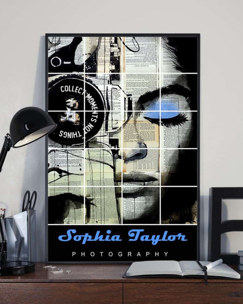 Personalized Photography Collect Moments Custom Name Vertical Poster/ Matte Canvas No Frame