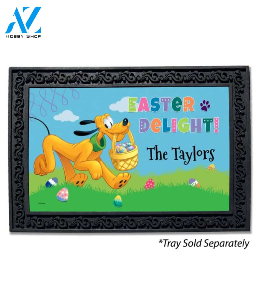 Personalized Pluto Easter Delight Doormat - 18" x 30"