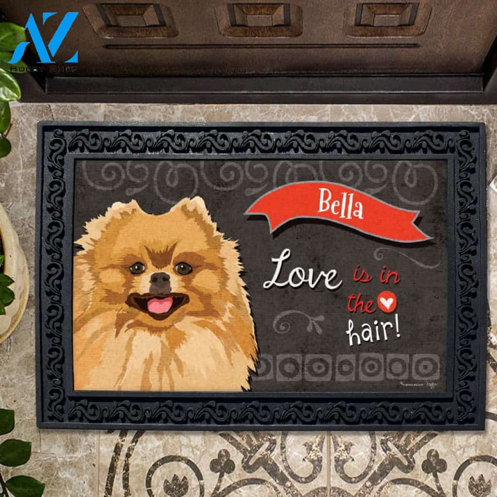 Personalized Pomeranian Doormat - 18" x 30"
