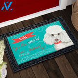 Personalized Poodle Doormat - 18" x 30"