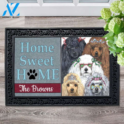 Personalized Poodles Oddles Doormat - 18" x 30"