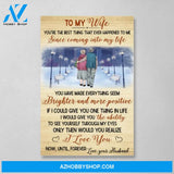 Personalized Poster, Canvas, To My Wife, Christmas Gift for Old Couple