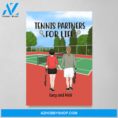 Personalized Poster/Canvas, Tennis Partner, Gift for Tennis Couple and Friends