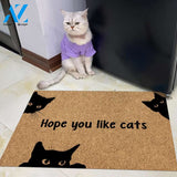 Gosszy - Personalized Quotes Cat Doormat, Cat Welcome Doormat, Custom Kitten Mats, Gift Ideas For Cat Lovers, New Home Gift