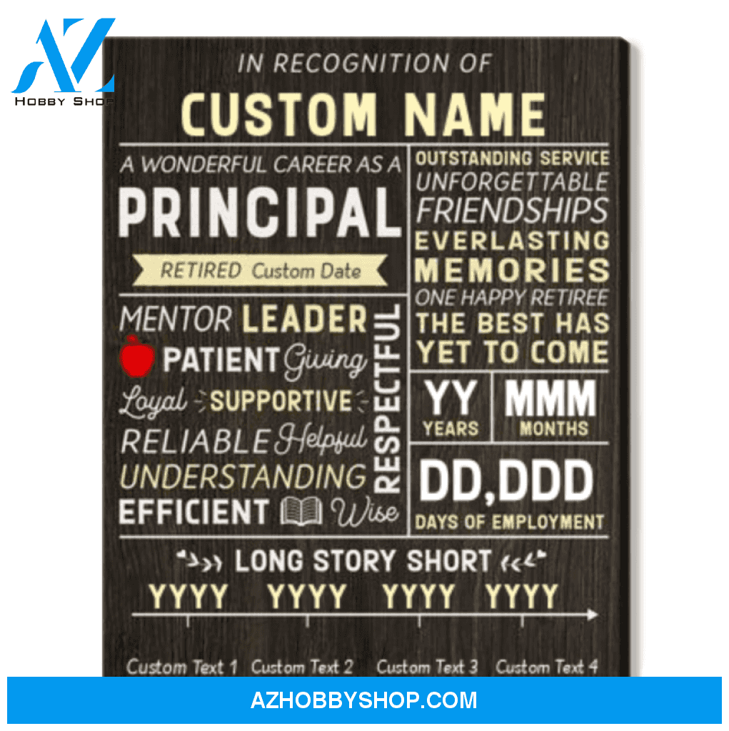 Personalized Retirement Gift for Principal Retirement Gifts Principal