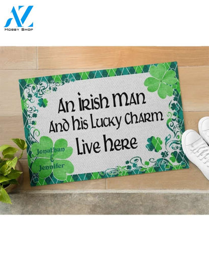 Personalized Saint Patrick's Day An Irish Man Funny Doormat Gift For Friend Family Birthday Gift Home Decor Warm House Gift Welcome Mat