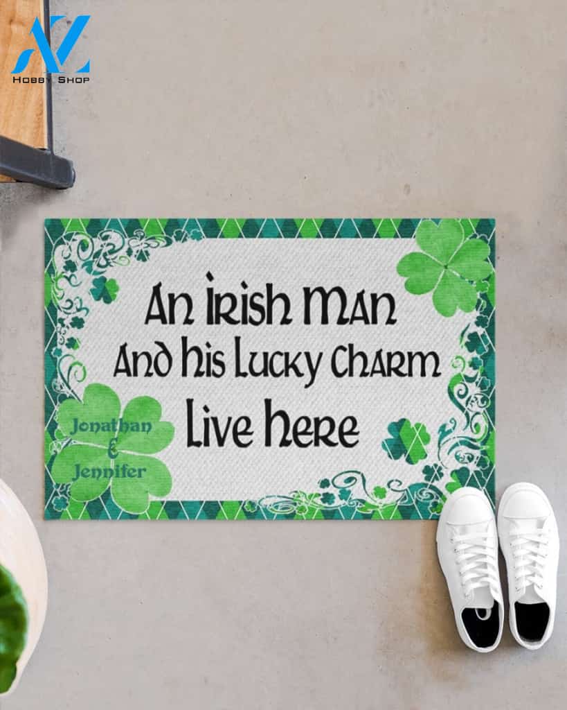 Personalized Saint Patrick's Day An Irish Man Funny Doormat Gift For Friend Family Birthday Gift Home Decor Warm House Gift Welcome Mat