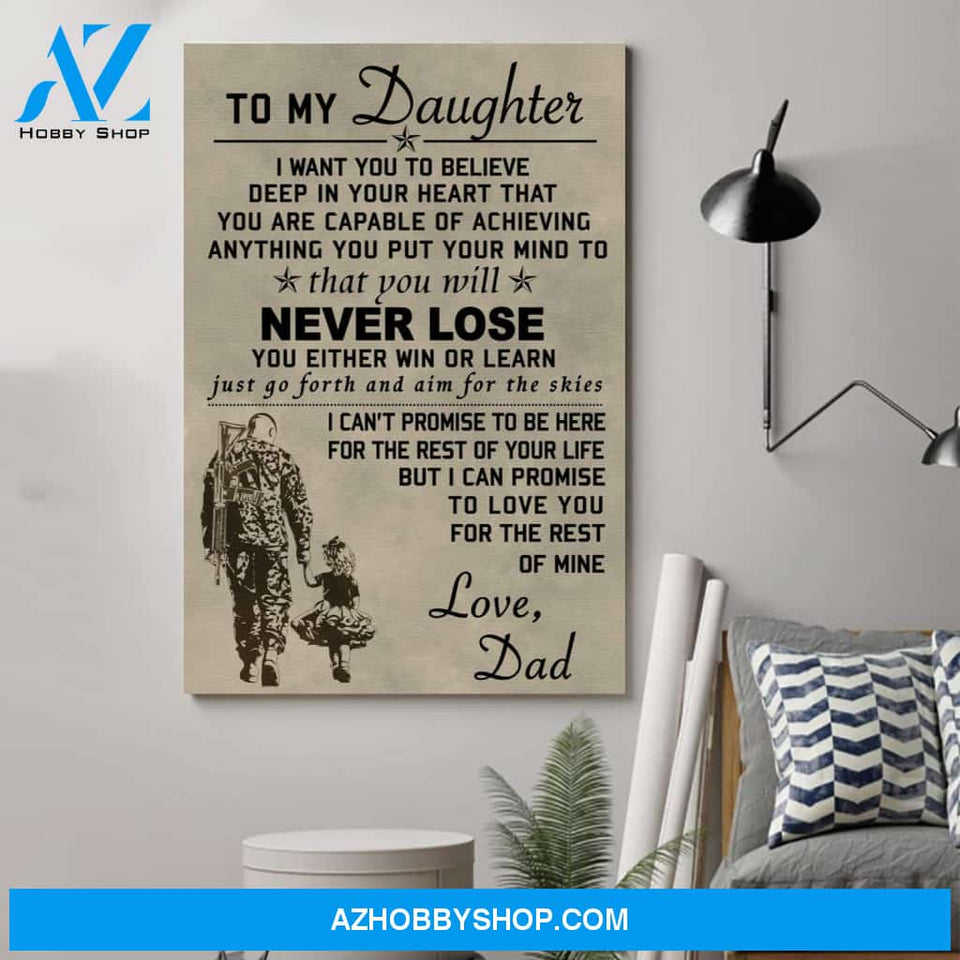 Personalized Soldier Poster - To My Daughterposters