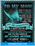 Personalized Son To Mom Fleece Blanket Best Gift For Mom 