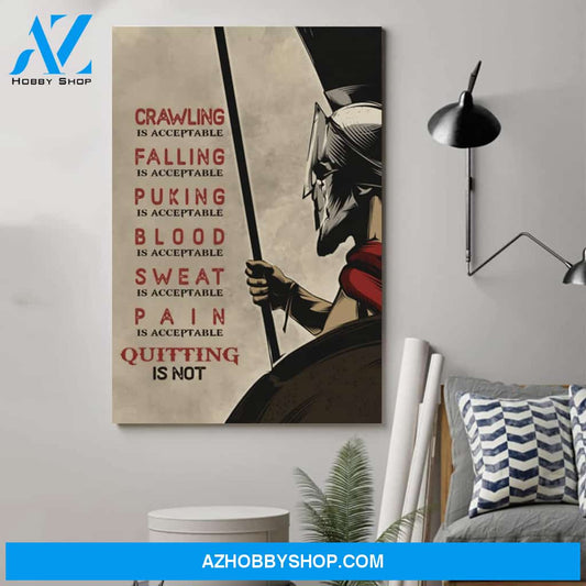 Personalized Spartan Poster - Quitting Is Notposters 
