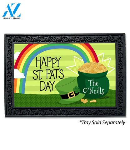 Personalized St. Pat's Pot of Gold Doormat - 18" x 30"