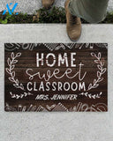 Personalized Teacher Home Sweet Classroom Indoor And Outdoor Doormat Gift For Teacher Student Decor Warm House Gift Welcome Mat Back To School