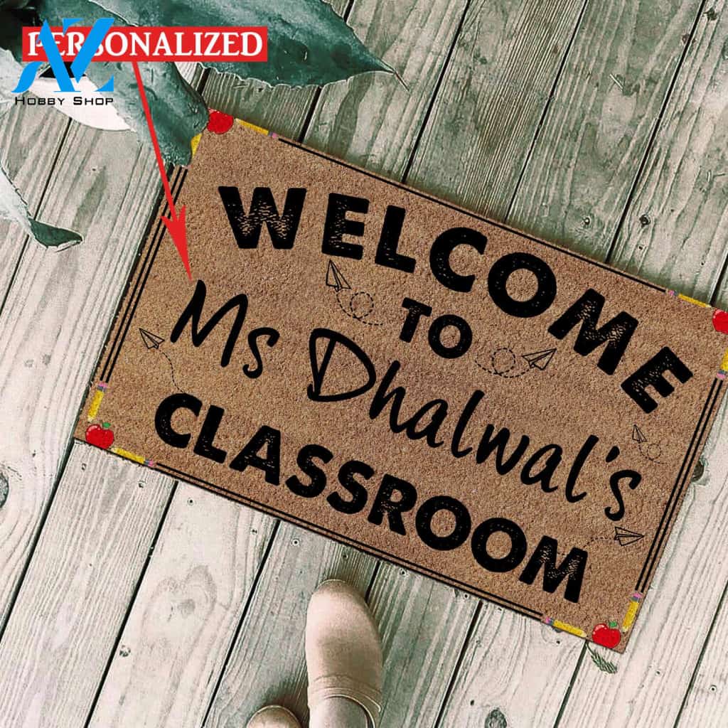 Personalized Teacher Welcome Doormat Home Decor – Doormat