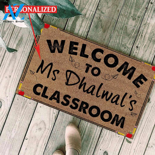Personalized Teacher Welcome Doormat Home Decor – Doormat