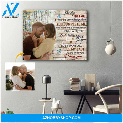 Personalized The Day I Met You Canvas For Couple Wall Art Decor