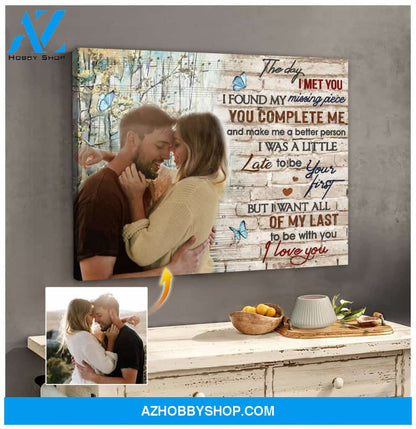 Personalized The Day I Met You Canvas For Couple Wall Art Decor