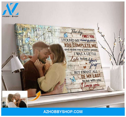 Personalized The Day I Met You Canvas For Couple Wall Art Decor