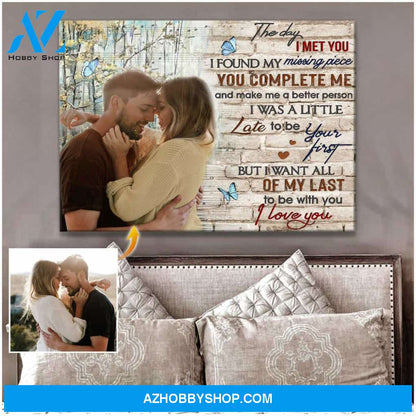 Personalized The Day I Met You Canvas For Couple Wall Art Decor