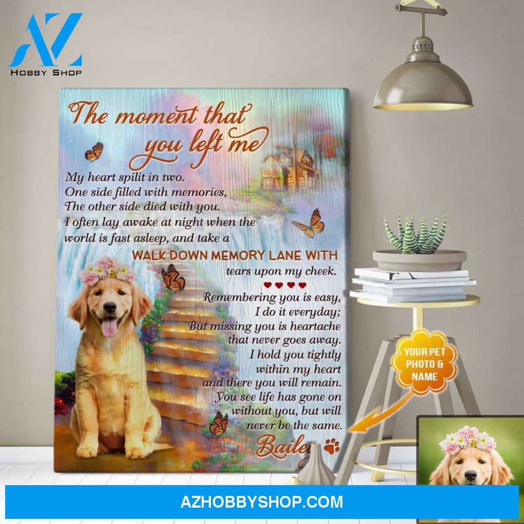 Personalized The Moment That You Left Canvas Wall Art Decor