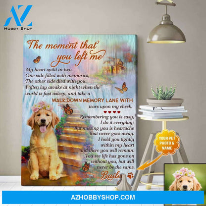 Personalized The Moment That You Left Canvas Wall Art Decor