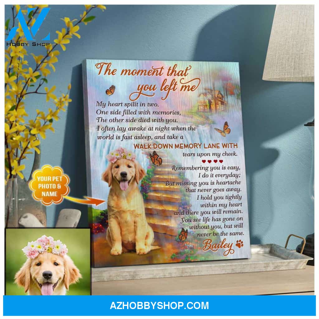 Personalized The Moment That You Left Canvas Wall Art Decor