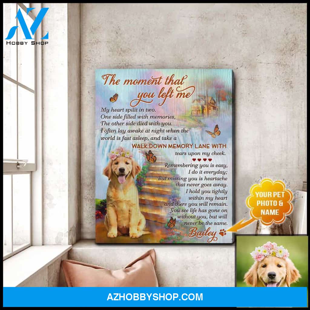 Personalized The Moment That You Left Canvas Wall Art Decor