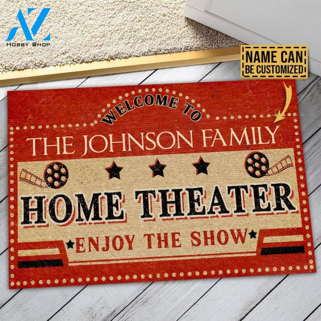 Personalized Theater Enjoy The Show Customized Doormat