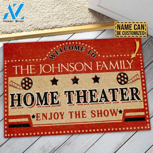 Personalized Theater Enjoy The Show Customized Doormat