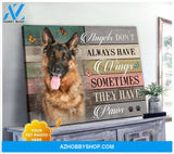 Personalized They Have Paws German Shepherd Dog Photo Wall Art Canvas