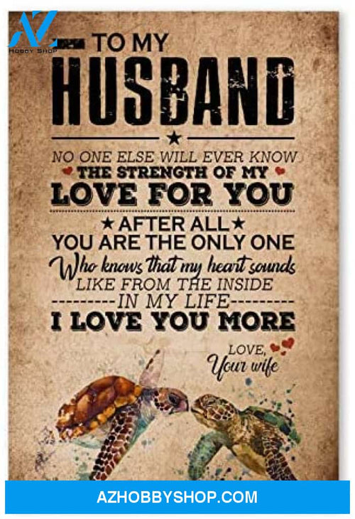 Personalized To Mu Husband Gifts For Husband On Wedding Day Posters