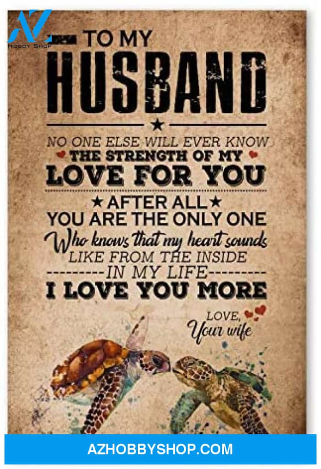 Personalized To Mu Husband Gifts For Husband On Wedding Day Posters